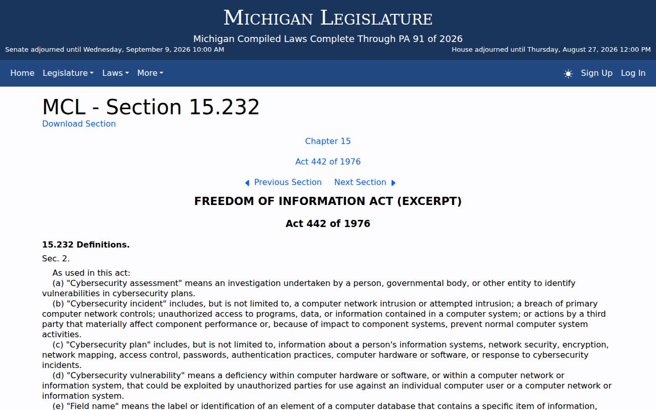 Mason County court records FOIA boundary in Michigan law